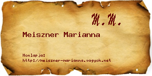 Meiszner Marianna névjegykártya